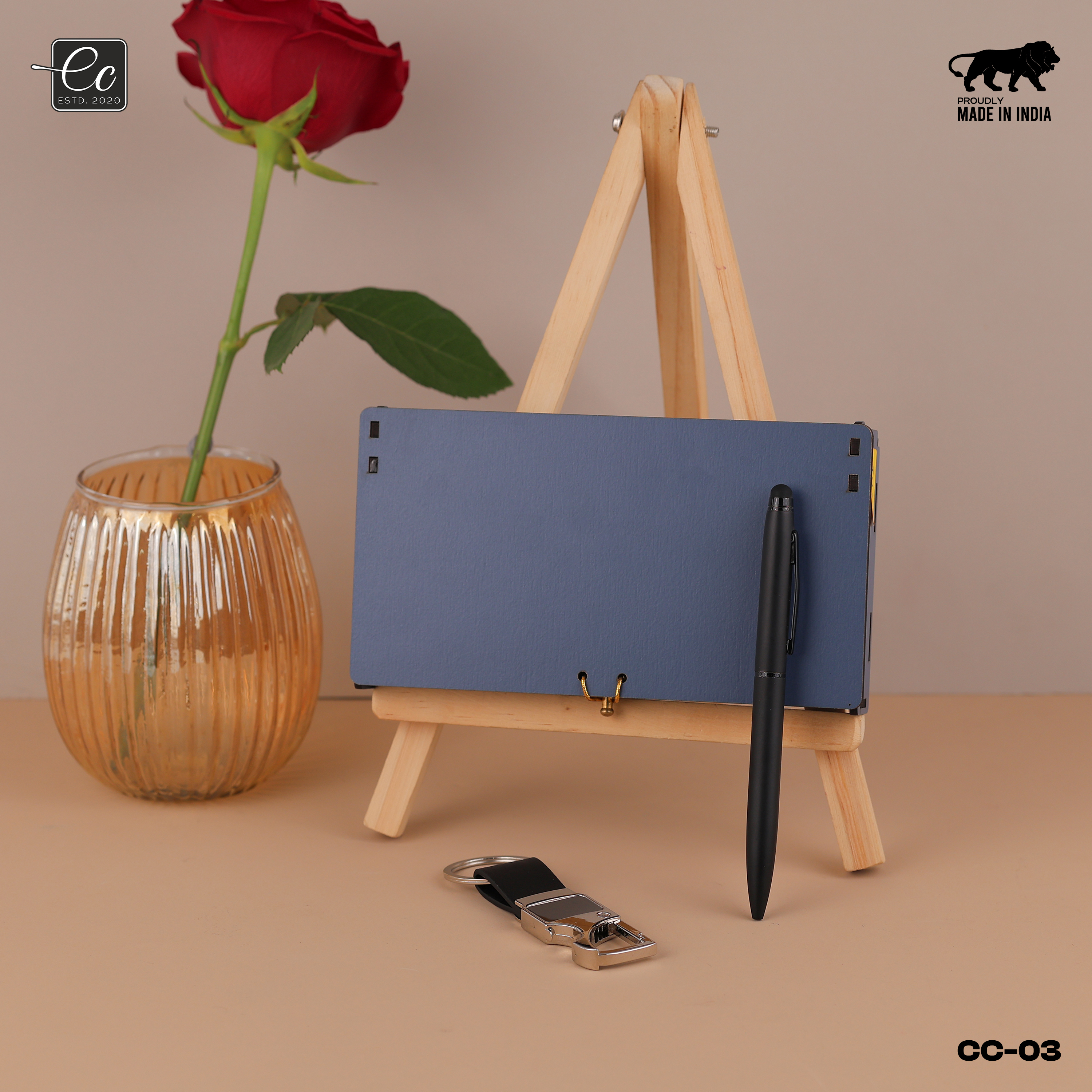 Personalized Metal Pen & Keychain Gift Set with Name Engraved